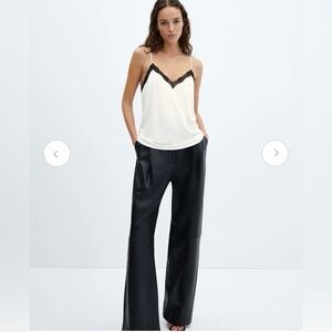 Mango Lace Inserts Cami Top size XL